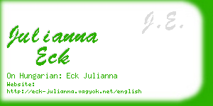 julianna eck business card